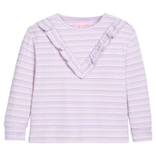 Aspen Tee - Lavender Sparkle Stripe