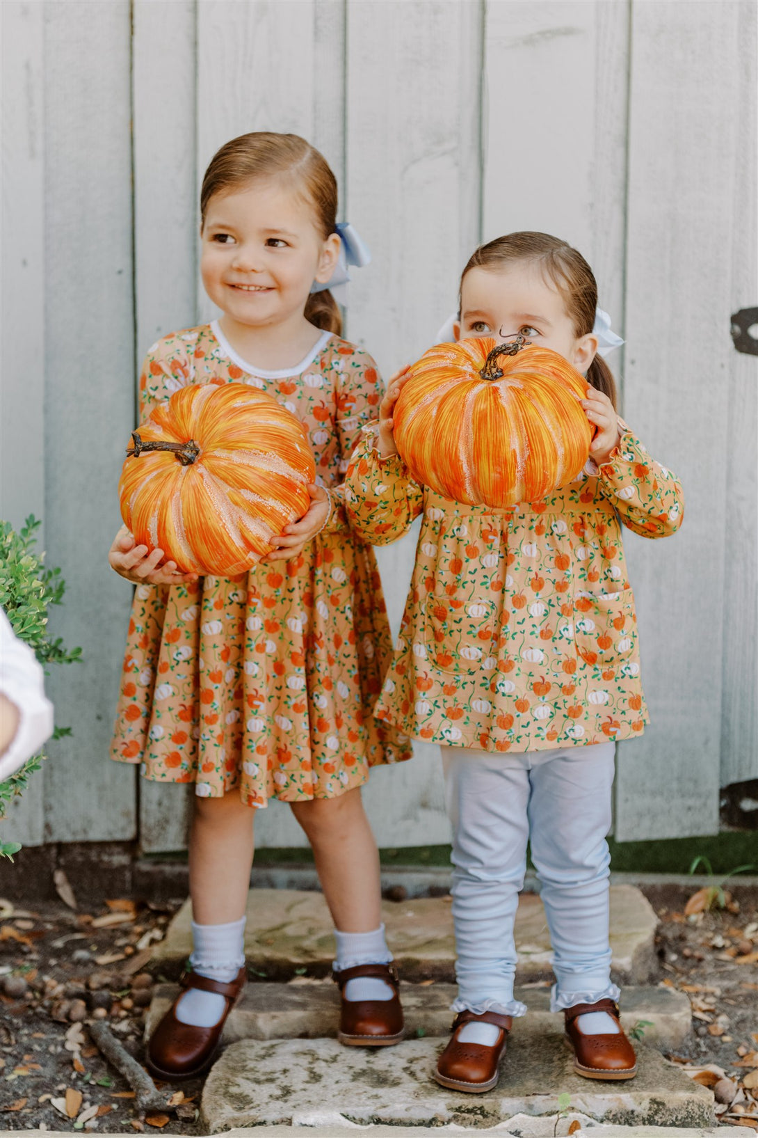 Autumn Vine Long Sleeve Twirl Dress