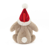 Bashful Christmas Bunny Ornament