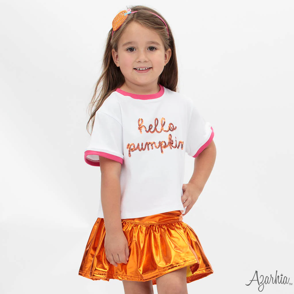 Pumpkin Rhinestone Patch Headband