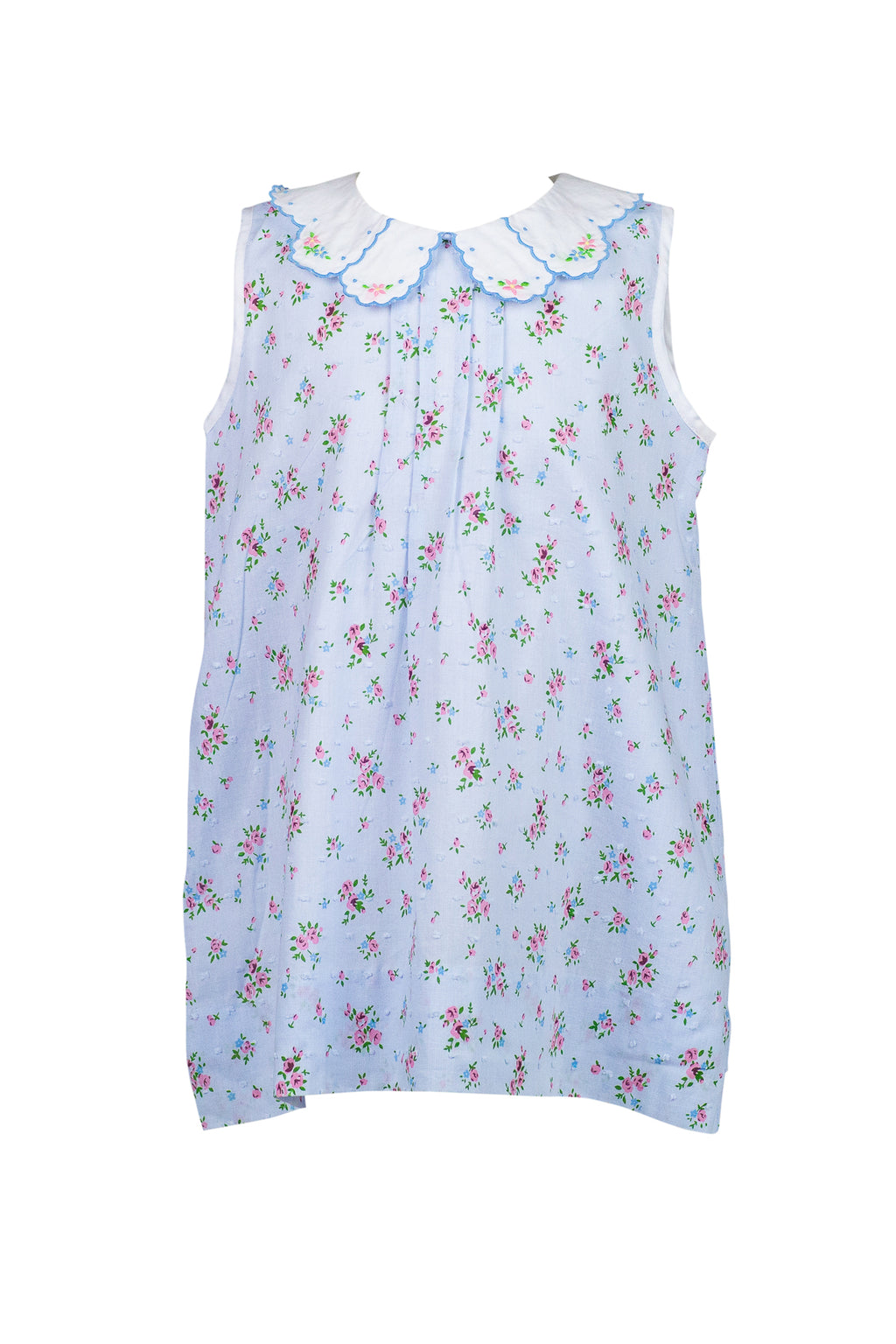 Bea Blue Floral Dotted-Swiss Dress PRE-ORDER