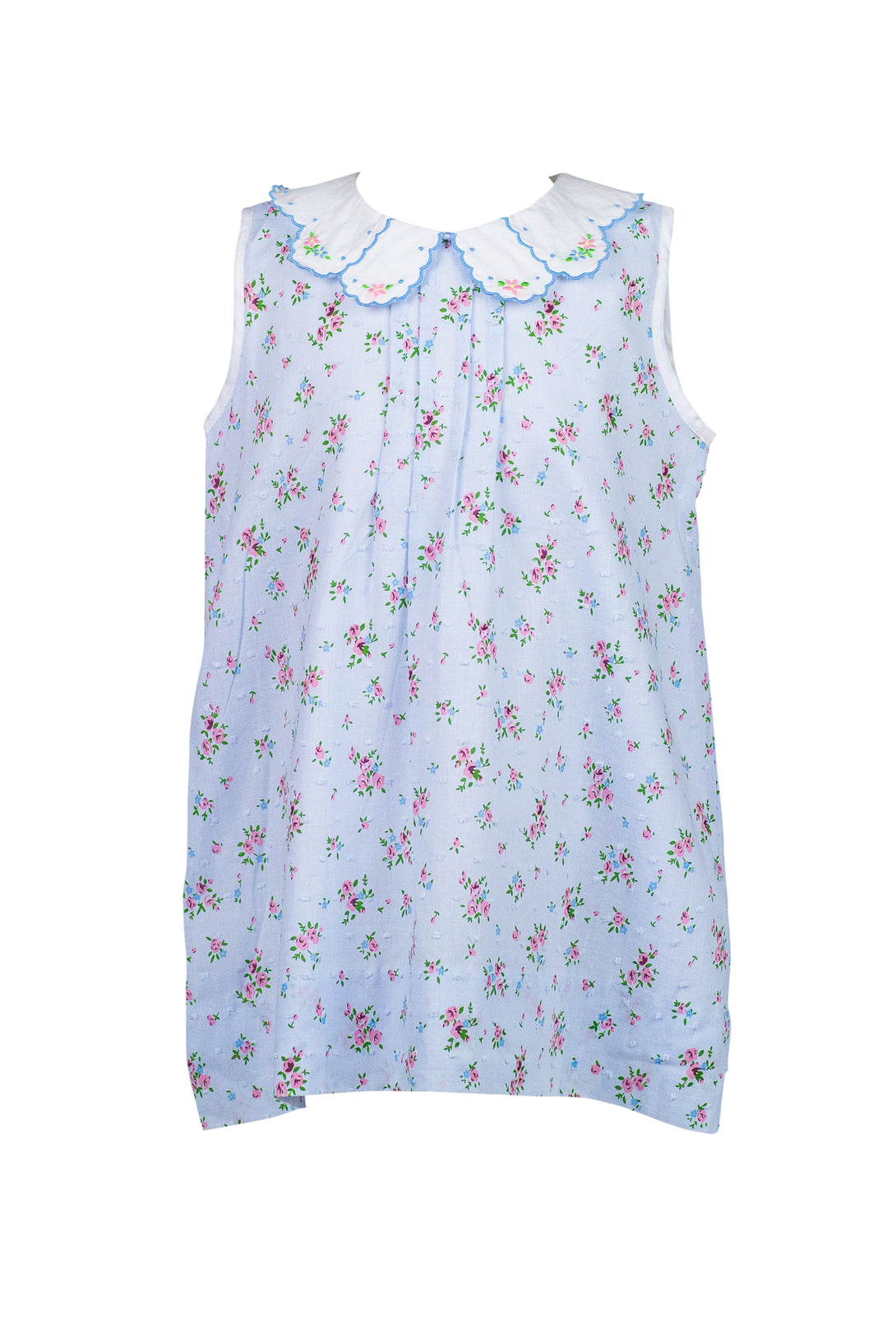 Bea Blue Floral Dotted-Swiss Dress PRE-ORDER