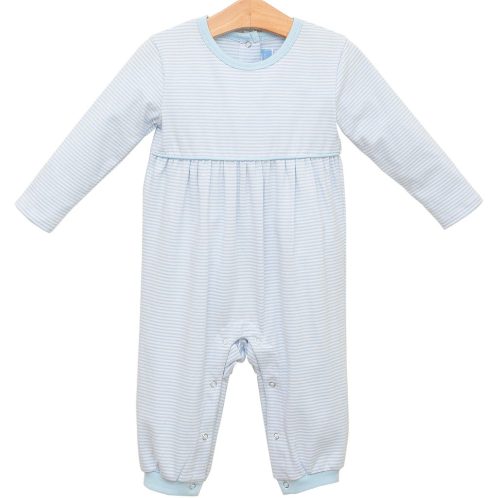 Bennett Romper Light Blue Stripe