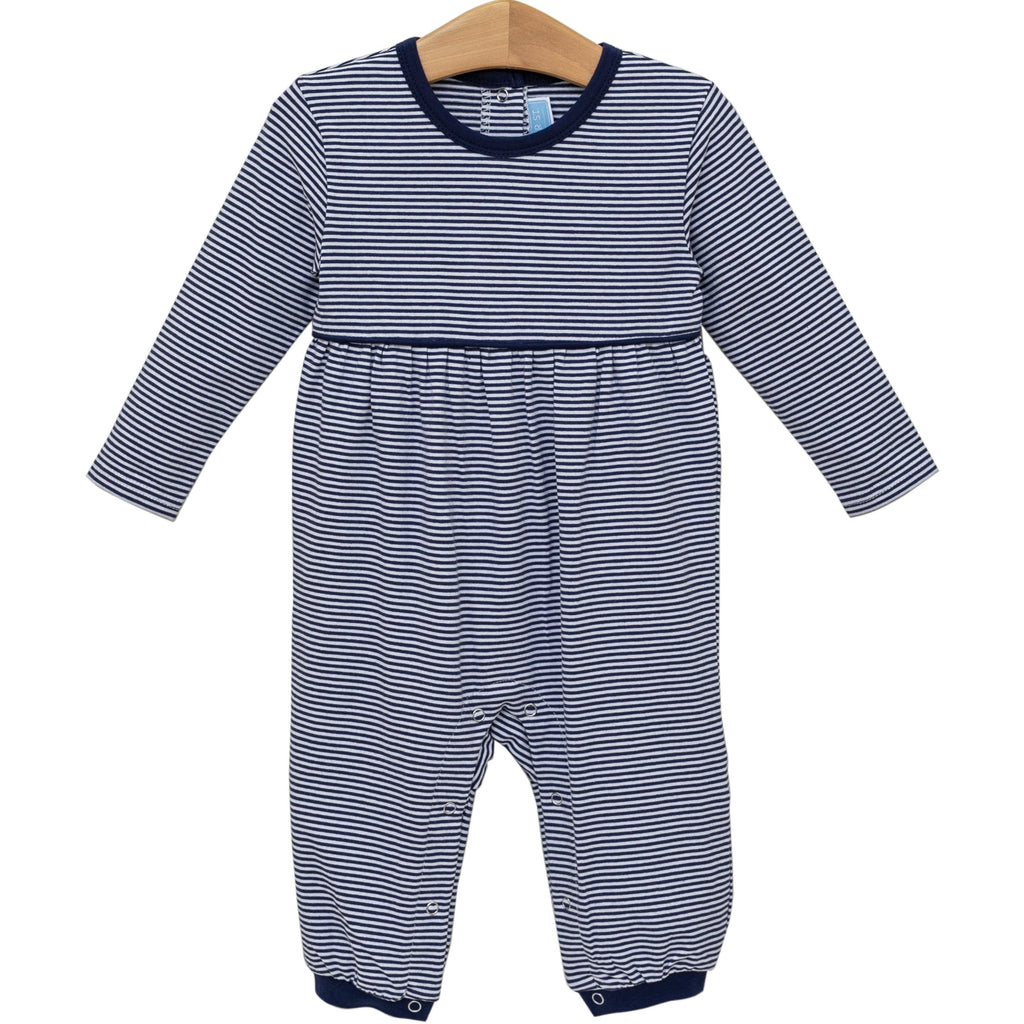 Bennett Romper Navy Stripe
