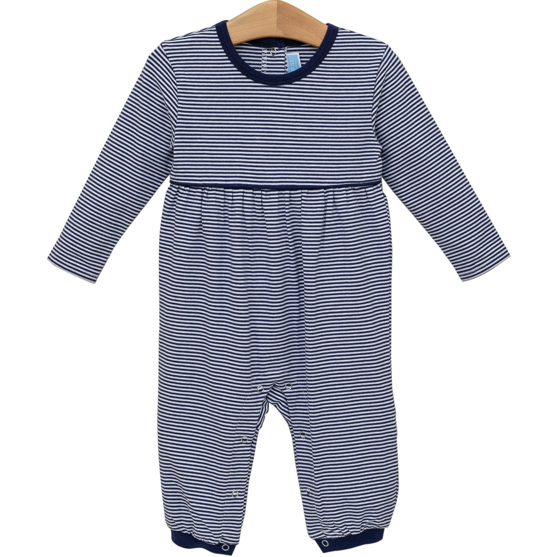 Bennett Romper Navy Stripe