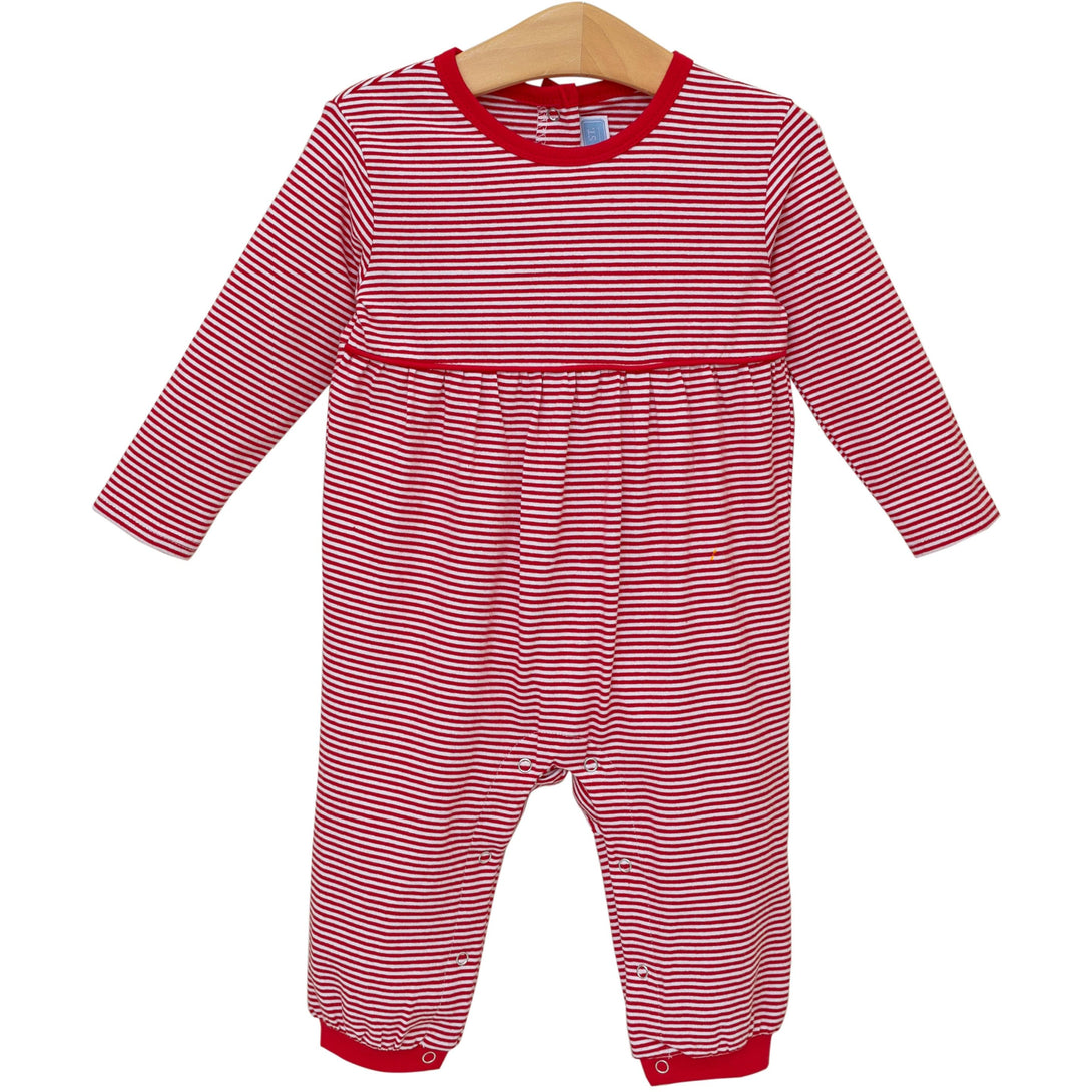 Bennett Romper Red Stripe