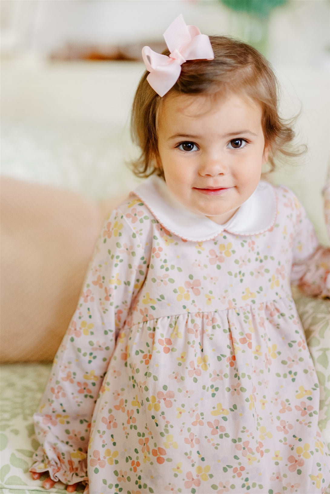 Betty Floral Long Sleeve Bloomer Set