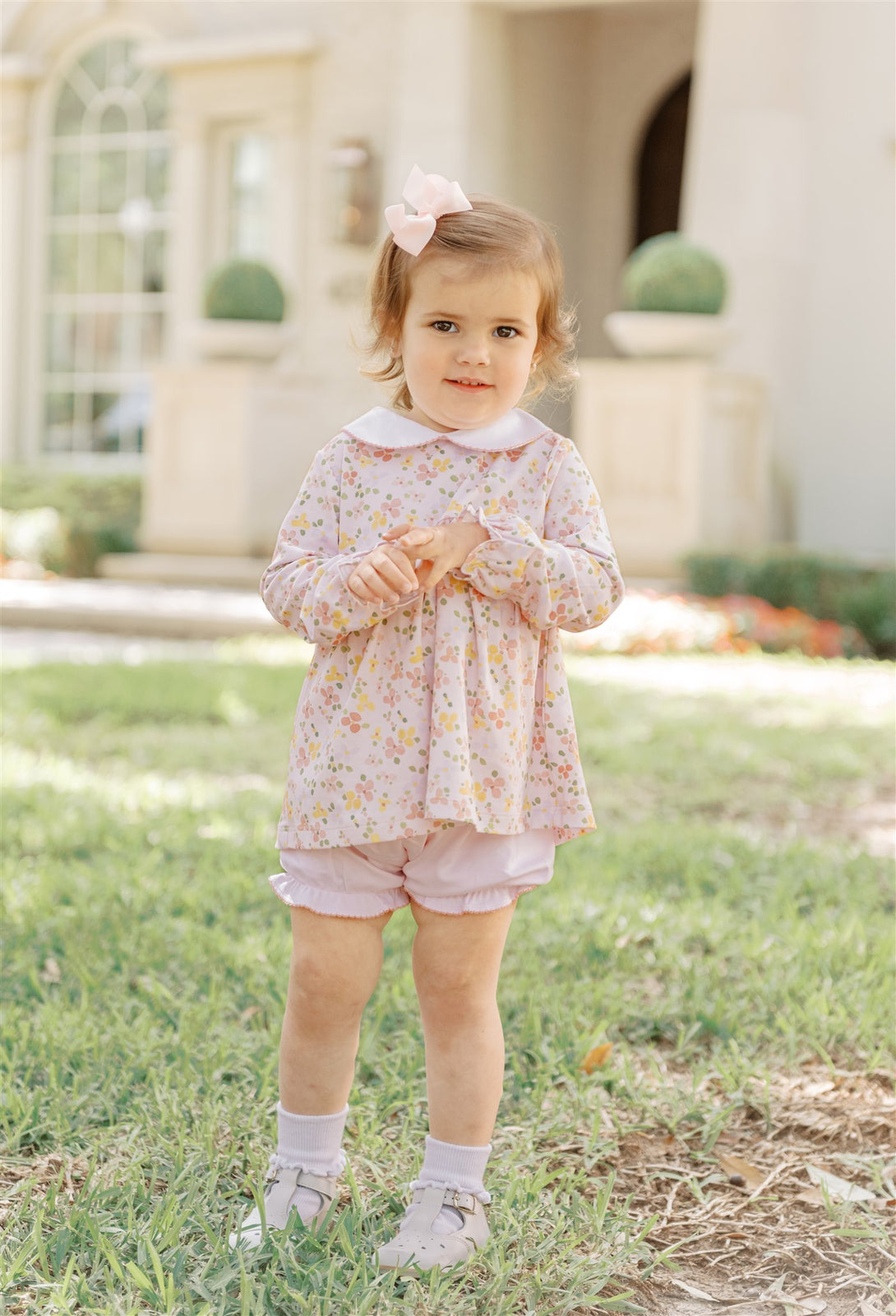 Betty Floral Long Sleeve Bloomer Set