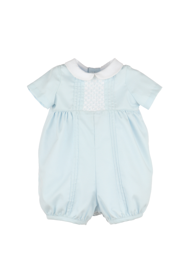 Smock Bib Boy Bubble, Blue