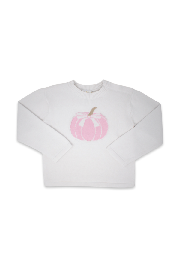 Cozy Up Sweater with Pink Pumpkin