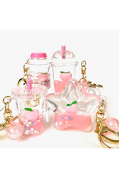 Pink Pearl Floaty Key Chain