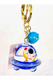 Astronaut UFO Floaty Key Chain