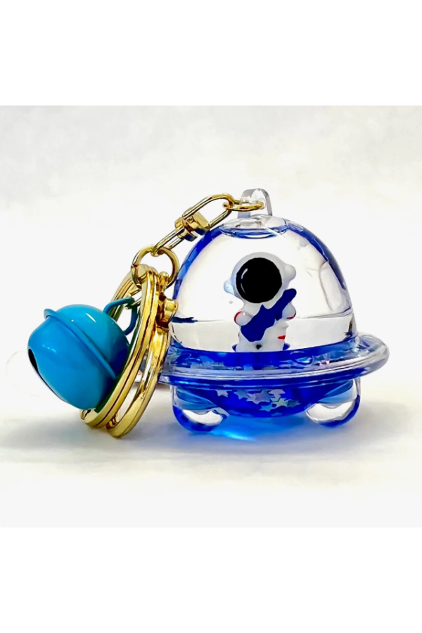 Astronaut UFO Floaty Key Chain