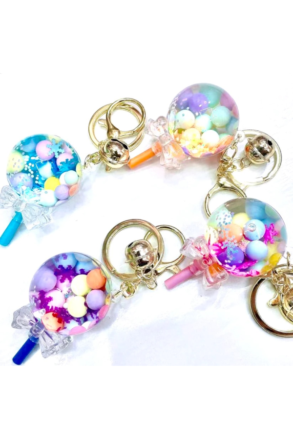 Pastel Lollipop Floaty Key Chain