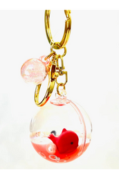 Sea Animal Orb Floaty Key Chain