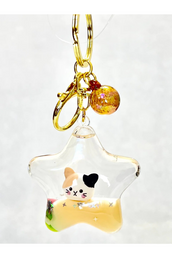 Kitty Star Floaty Key Chain