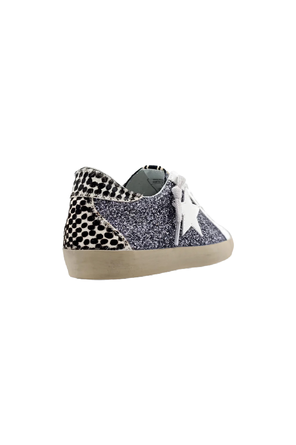 Paula Pewter Glitter Sneaker