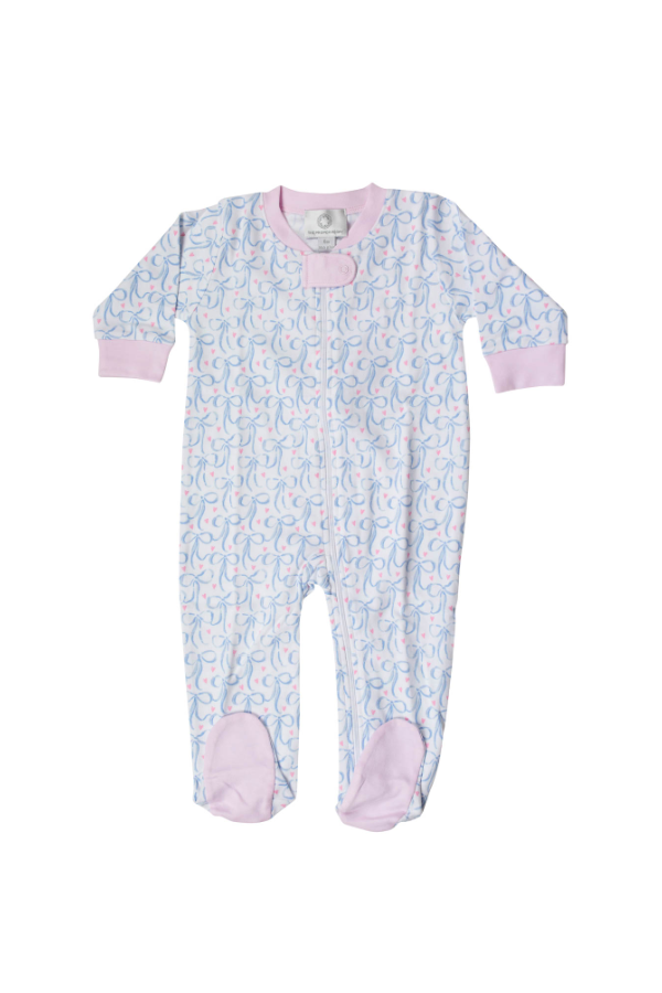 Brielle Bows Zipper Pajama