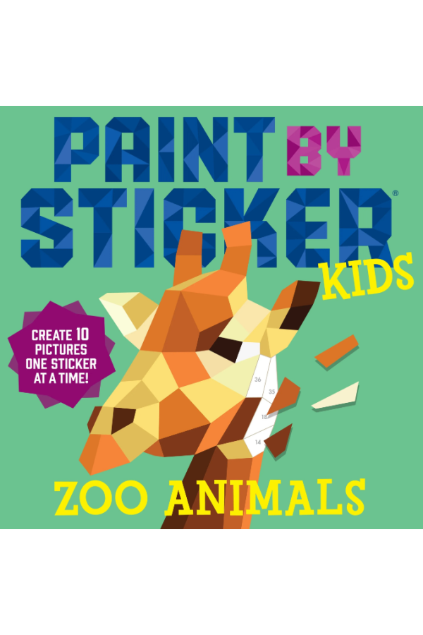 Paint by Stickers: Zoo Animals