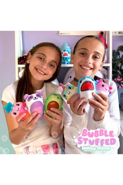 Bubble Stuffed Squishy Friends Plush Wrapped Fidget Balls