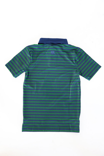 QB Green Stripe Polo