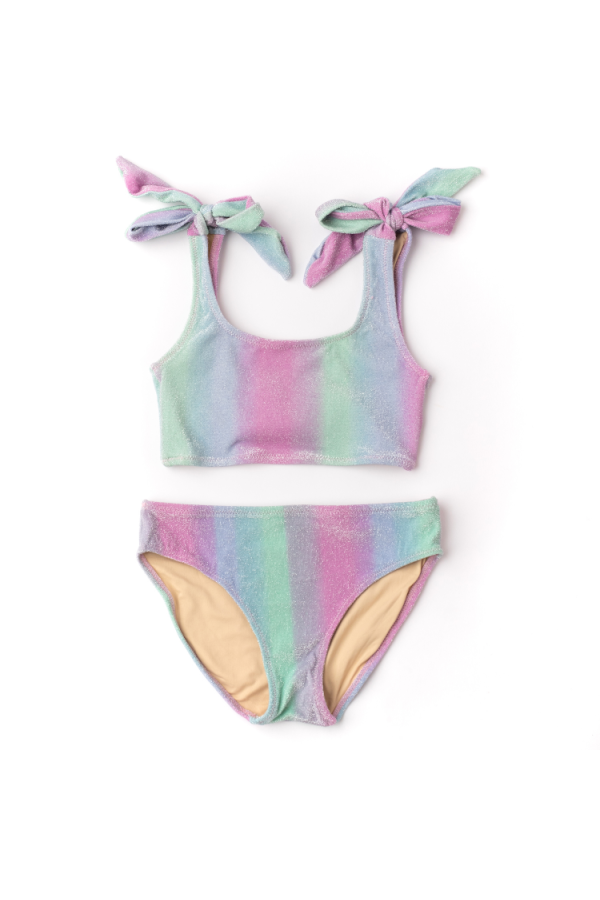 Ocean Ombre Shimmer Bunny Tie Bikini