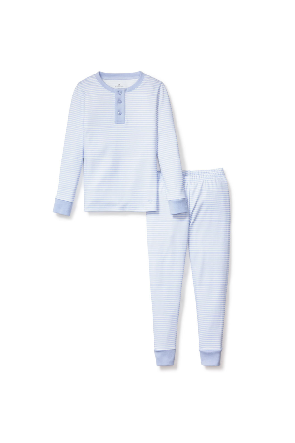 Pima Cotton Blue Stripe Pajama