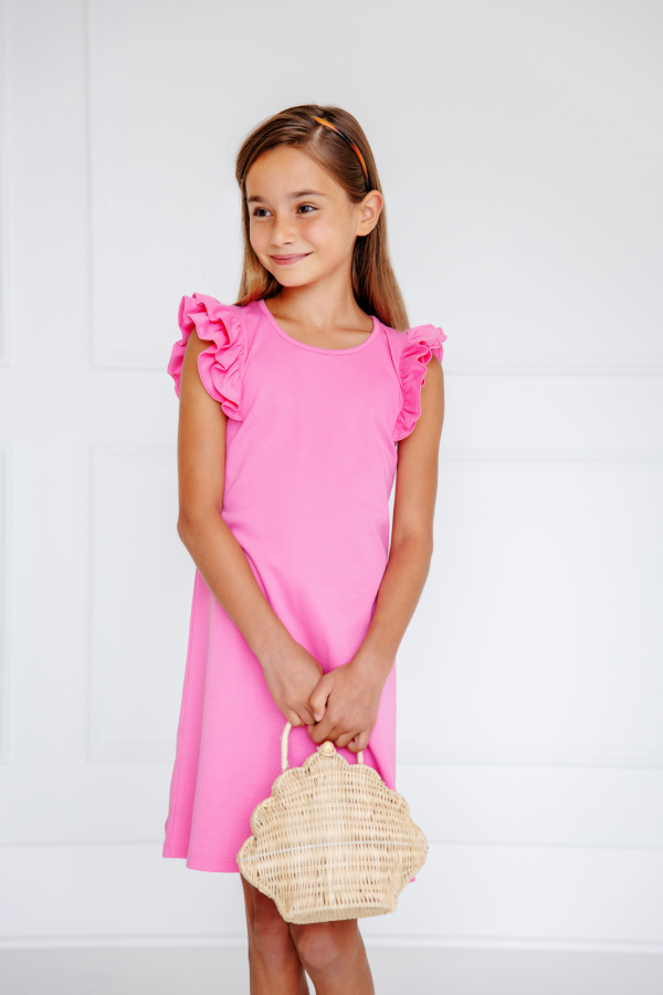 Ruehling Ruffle Dress Winter Park Pink