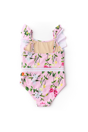 Ruffle Shoulder One Piece Wildflowers