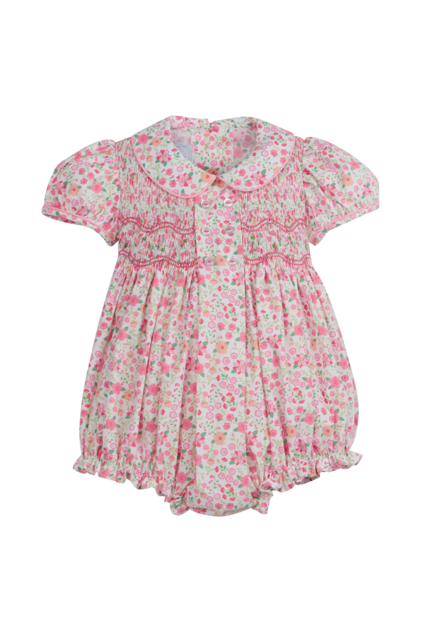 Smocked Bridget Bubble in Fairway Floral