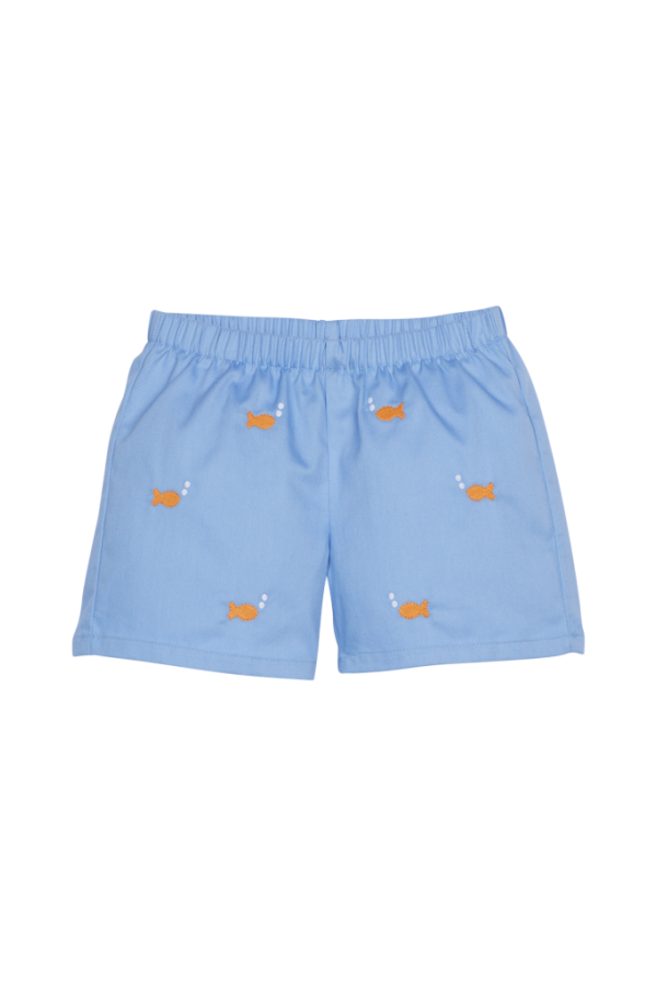 Embroidered Basic Goldfish Short