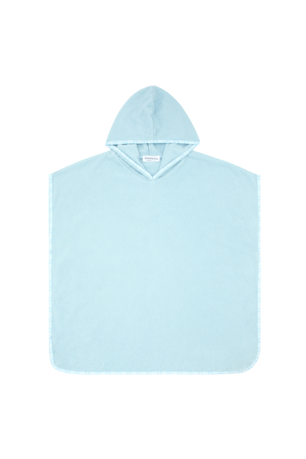 Unisex Pacific Blue French Terry Hooded Coverup