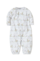 Noah's Print Converter Gown in Light Blue