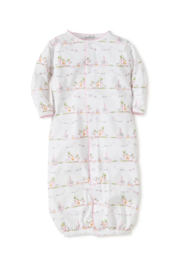 Noah's Print Converter Gown in Pink