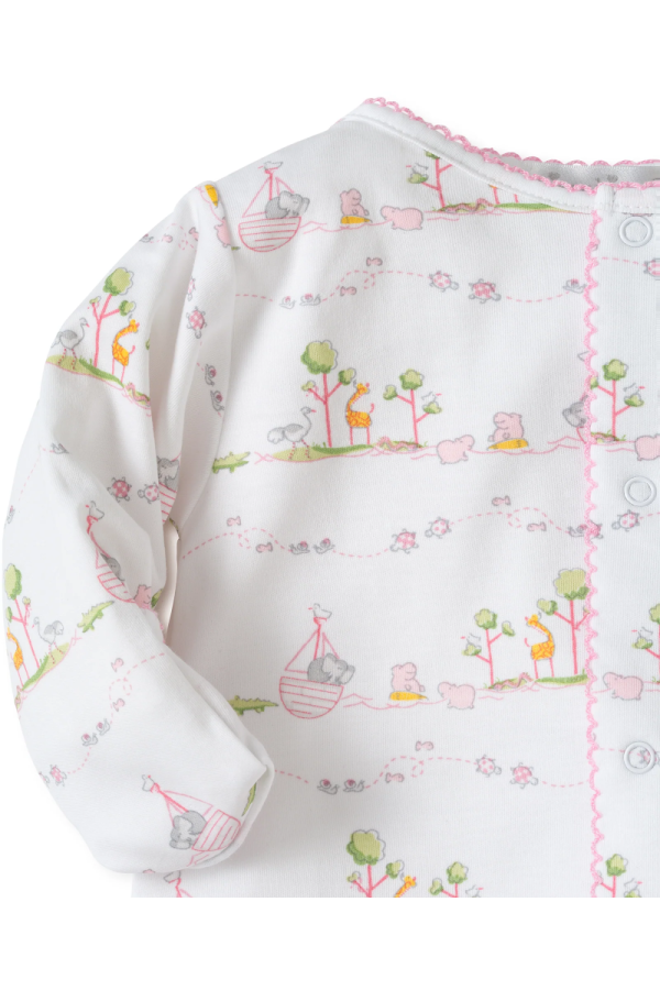 Noah's Print Converter Gown in Pink