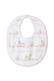 Noah's Print Bib in Pink