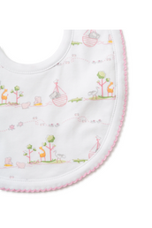 Noah's Print Bib in Pink