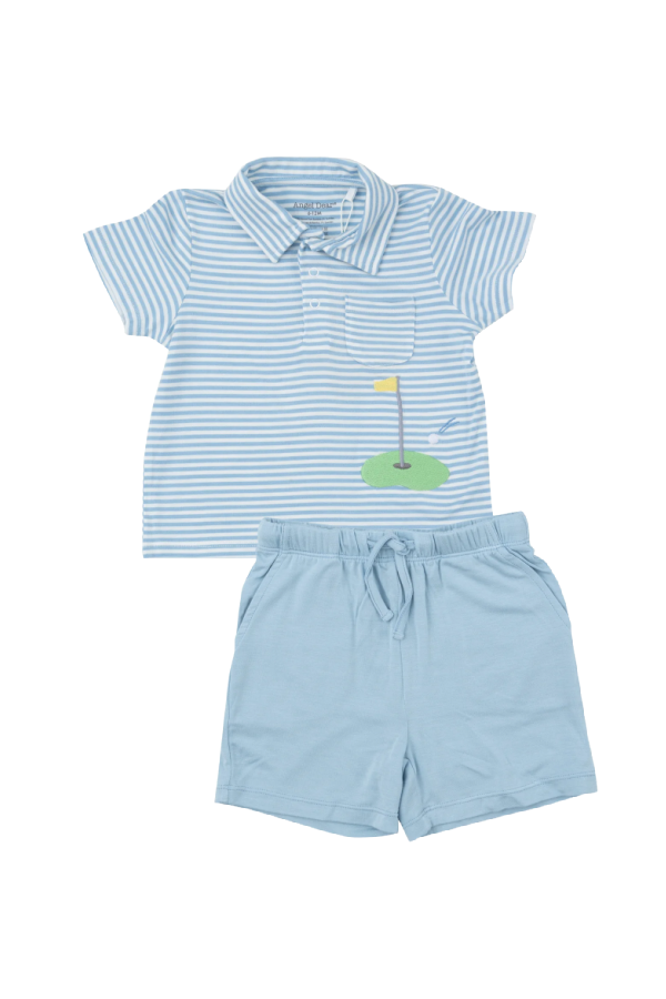 Golf Polo Shirt and Short Set