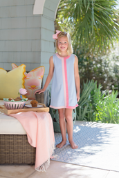 Daisy Dress Beale Street Blue Palm Beach and Hamptons Hot Pink