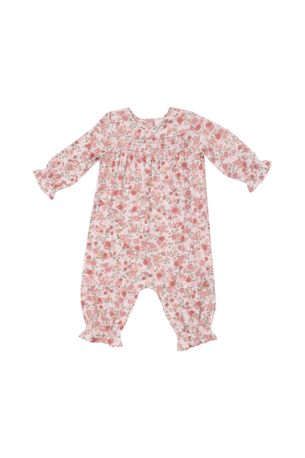 Pretty Calico Smocked Romper