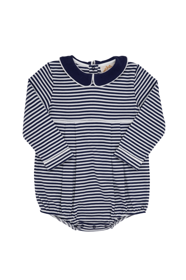 Long Sleeve Bradford Bubble Nantucket Navy Stripe