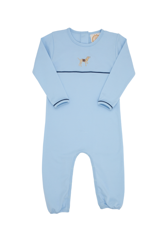 Long Sleeve Bradford Romper Dog Beale Street Blue