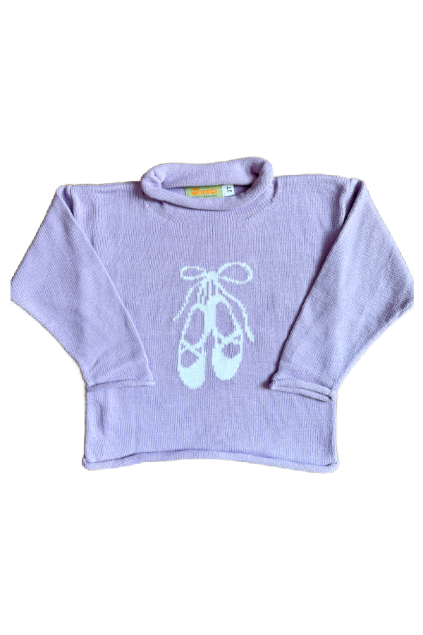 Ballet Slipper Rollneck Sweater Lavender