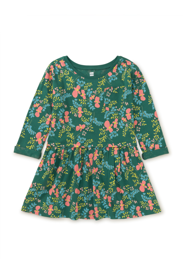 Printed Pocket Play Dress Date Palm Floral