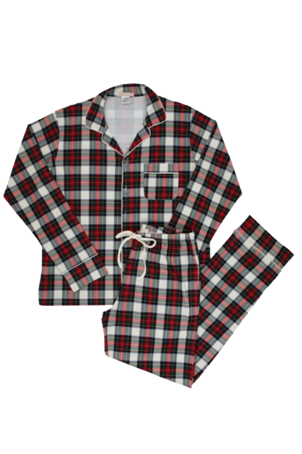 Locks Lounge Set Aiken Place Plaid Palmetto Pearl Pima (Men)