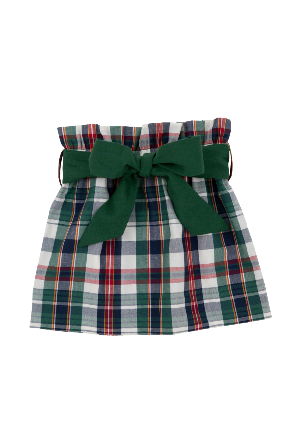 Beasley Bow Skirt Field Park Plaid