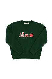 Isaac's Intarsia Sweater Grier Green Train