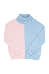 Townsend Turtleneck Sweater Palm Beach Pink Beale Street Blue