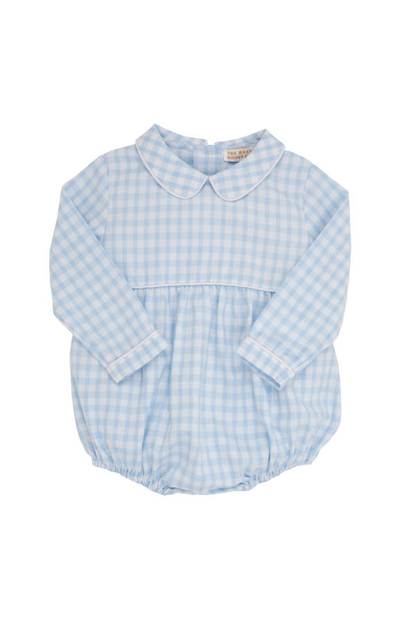 Long Sleeve Bradford Bubble Flannel Beale Street Blue Gingham