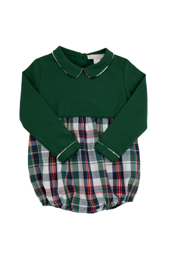 Long Sleeve Bradford Bubble Flannel Grier Green Field Park Plaid